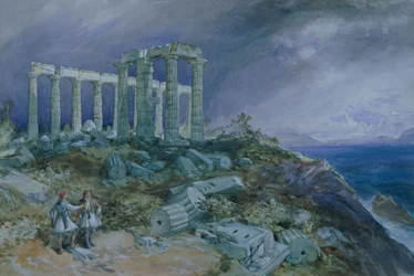 El Templo de Poseidón, Sunium, 1877
